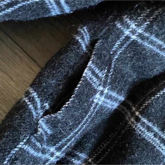 Cherokee Girls Plaid Peacoat Style Coat-Black/White-Size 18M-GUC - Picture 4 of 7